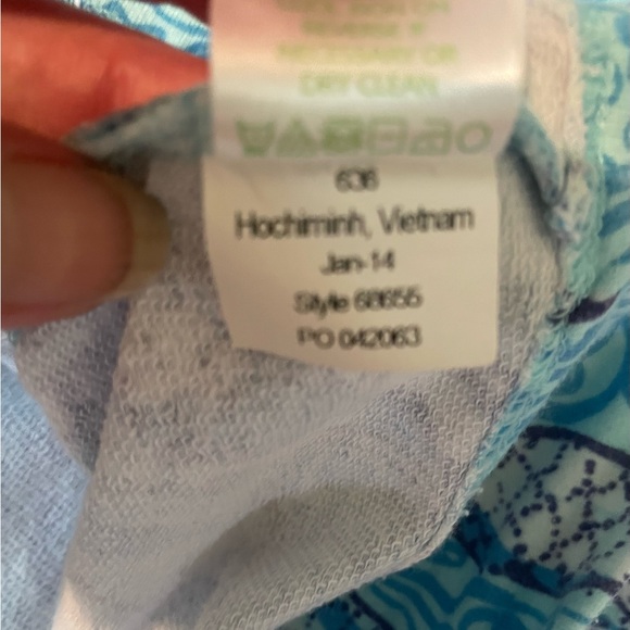 Lilly Pulitzer Cotton short dress size M.  In the Nice Tail print - Picture 5 of 6